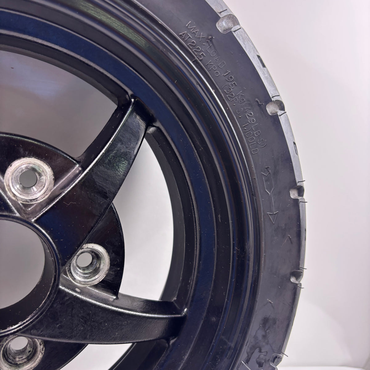 OEM Rear Wheel for Lance 200i Scooters. Cali, Havana, Cabo, PCH Original Black