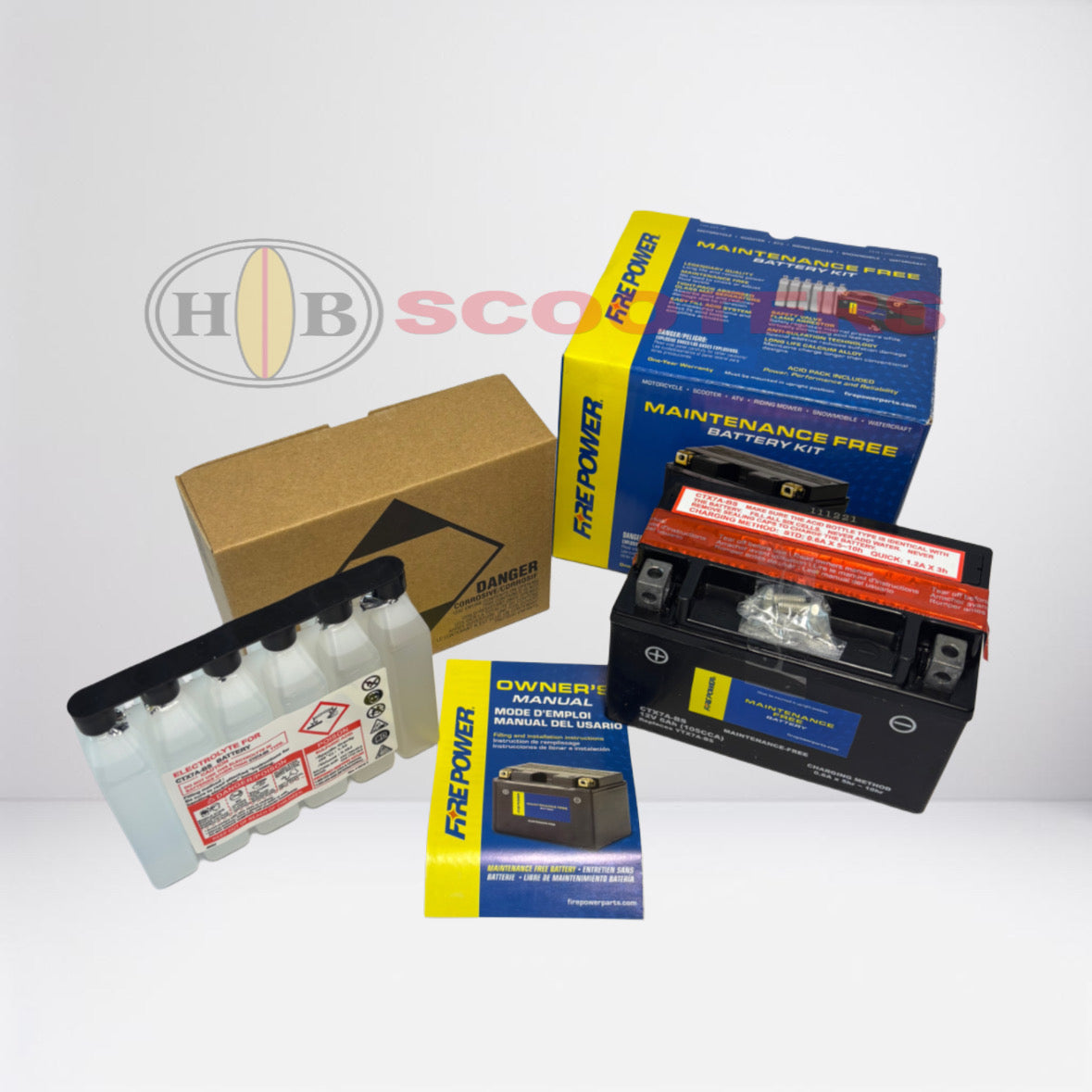 FIRE POWER BATTERY CTX7A-BS MAINTENANCE FREE