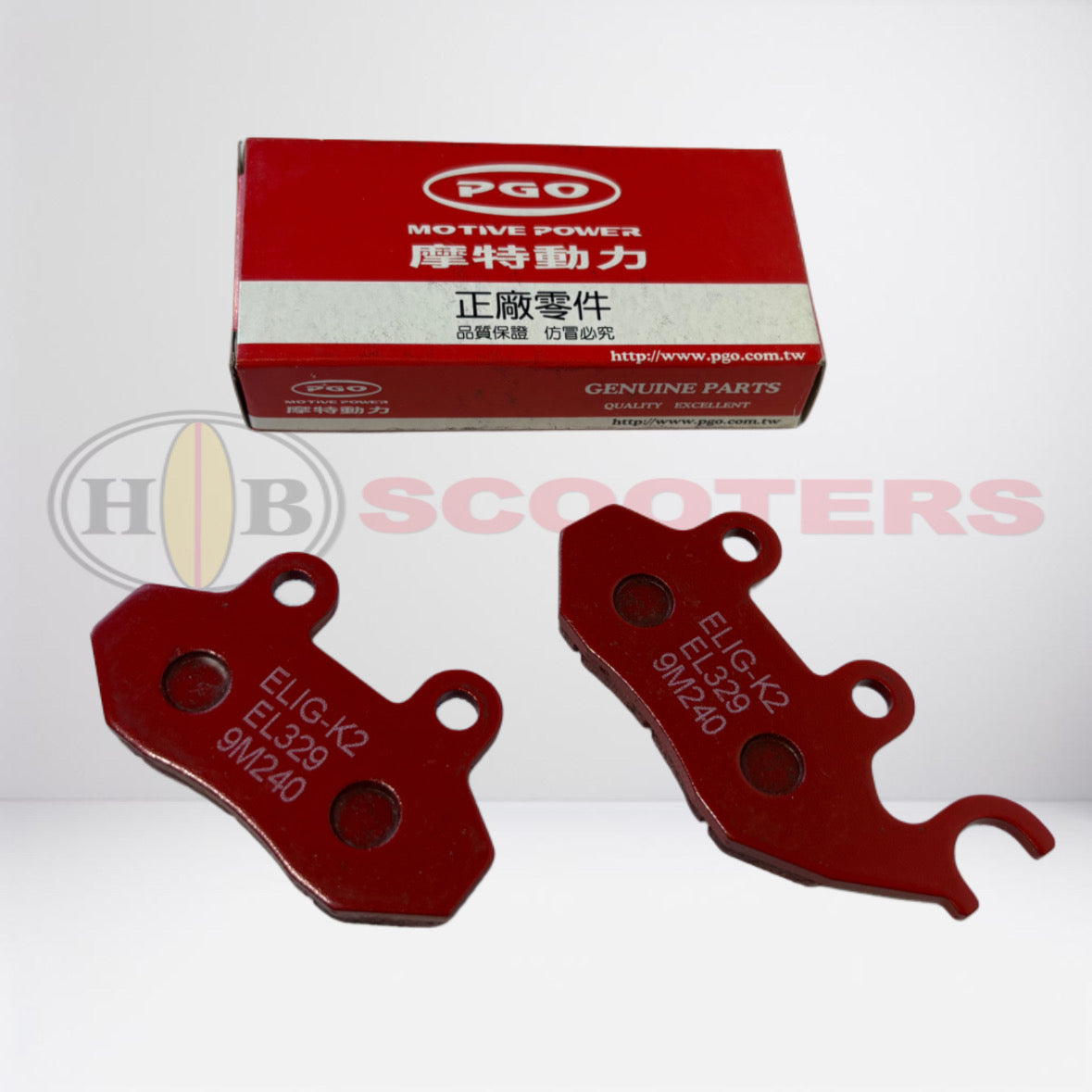 Genuine Buddy Scooter Front Brake Pads, 125cc 150cc 170i OEM