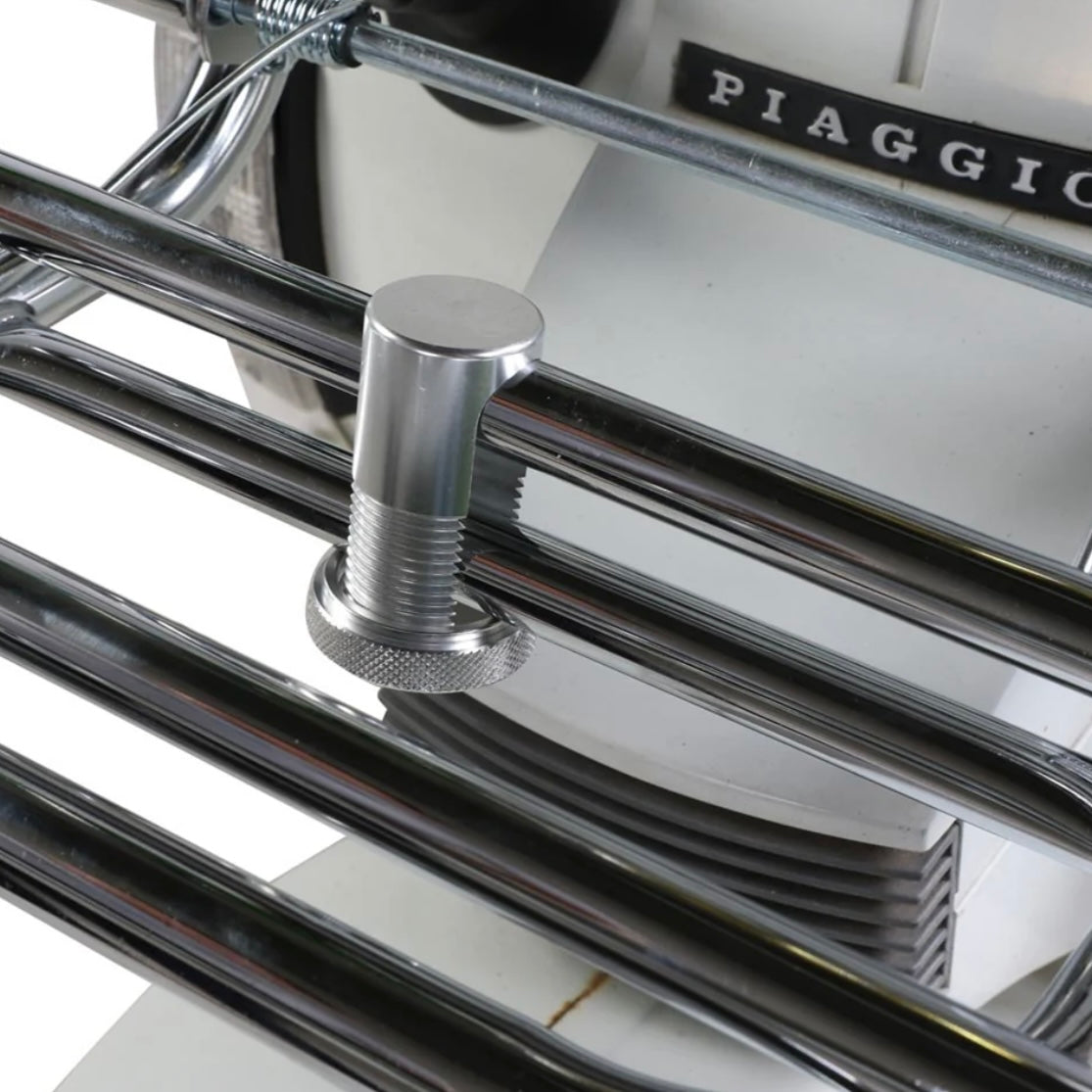 Prima Scooter Folding Rack Holder, Silver. Universal 20mm