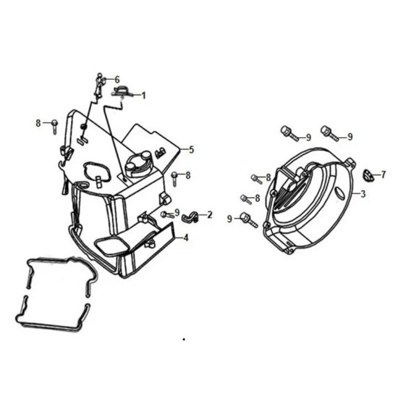 E 01 Fan Cover / Shroud Assembly - Havana Classic 125 Diagram
