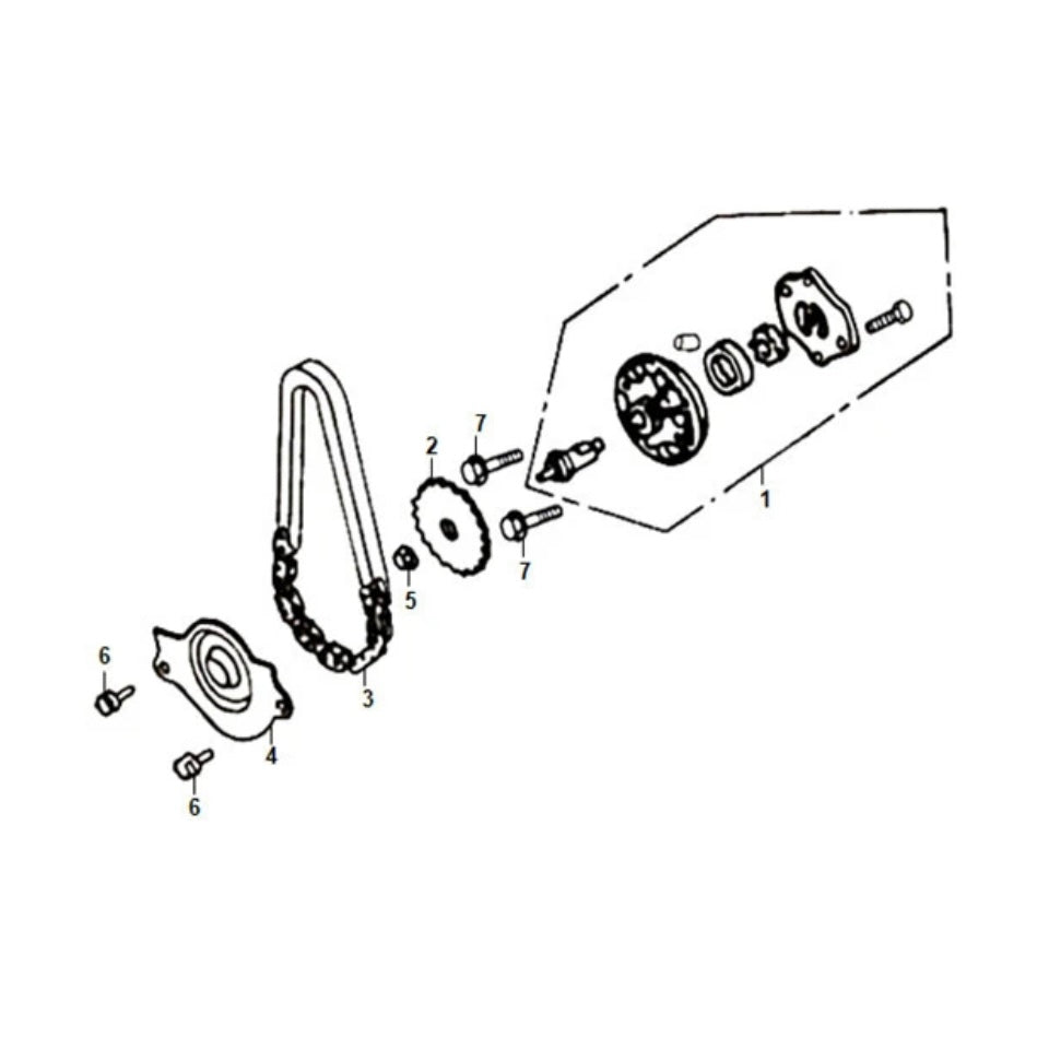 E 09 Oil Pump - Lance Havana 125 Diagram