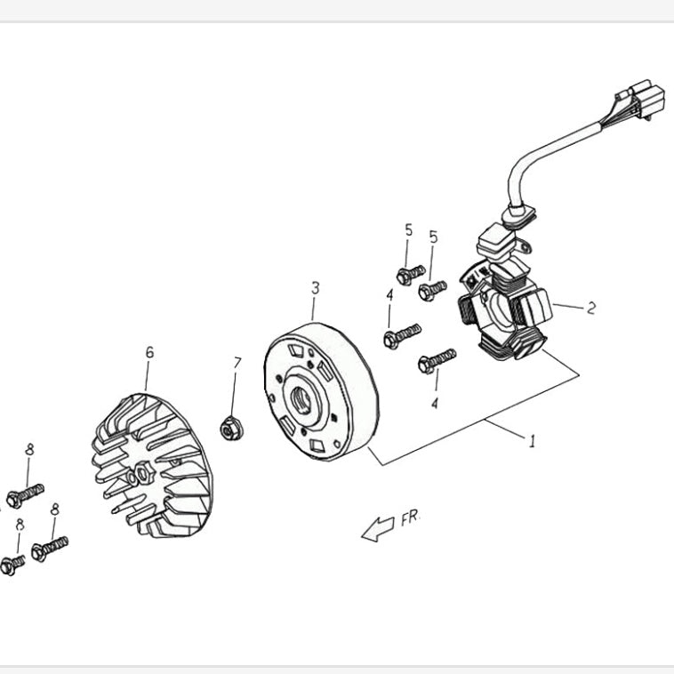 Genuine Buddy 50 Stator Comp Coil