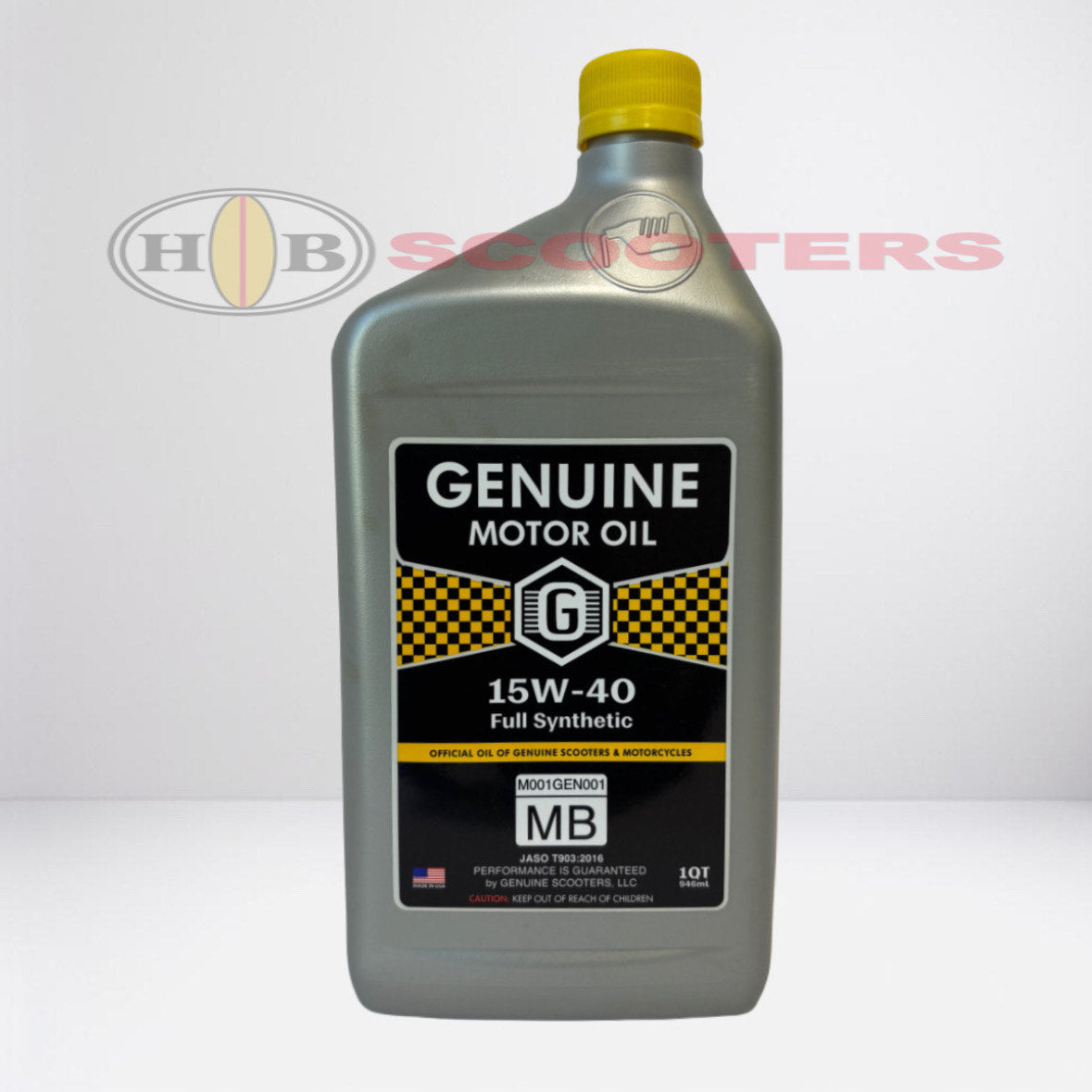 Genuine Motor Oil 15W40, 1 lt 100% synthetic