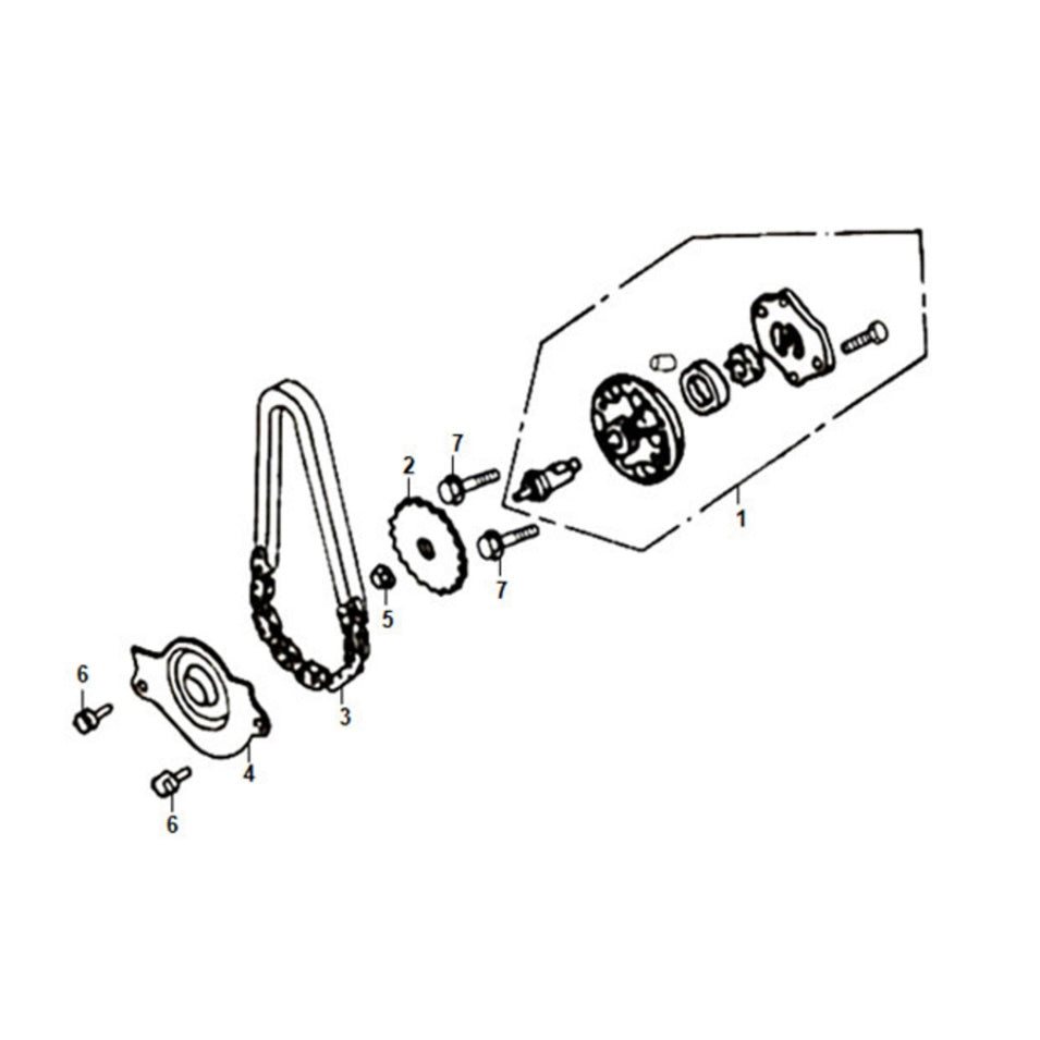 E09 Oil Pump for Lance Cali Classic 125cc