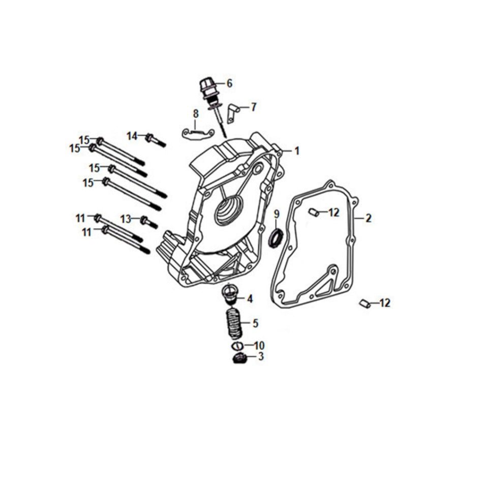 E 07 Right Crank Case Cover for Lance Cali Classic 125cc