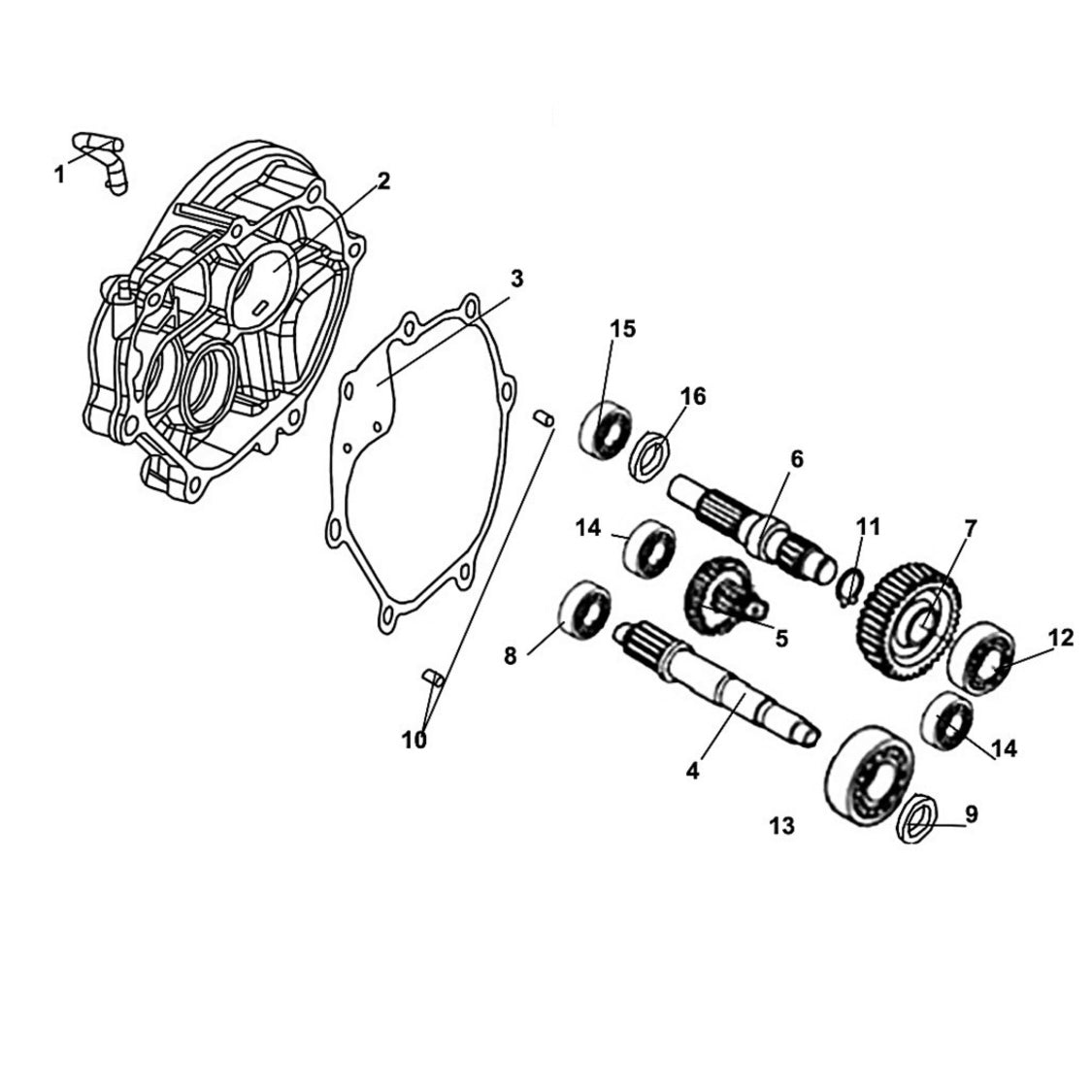 E 14 Transmission for Lance Cali Classic 125cc