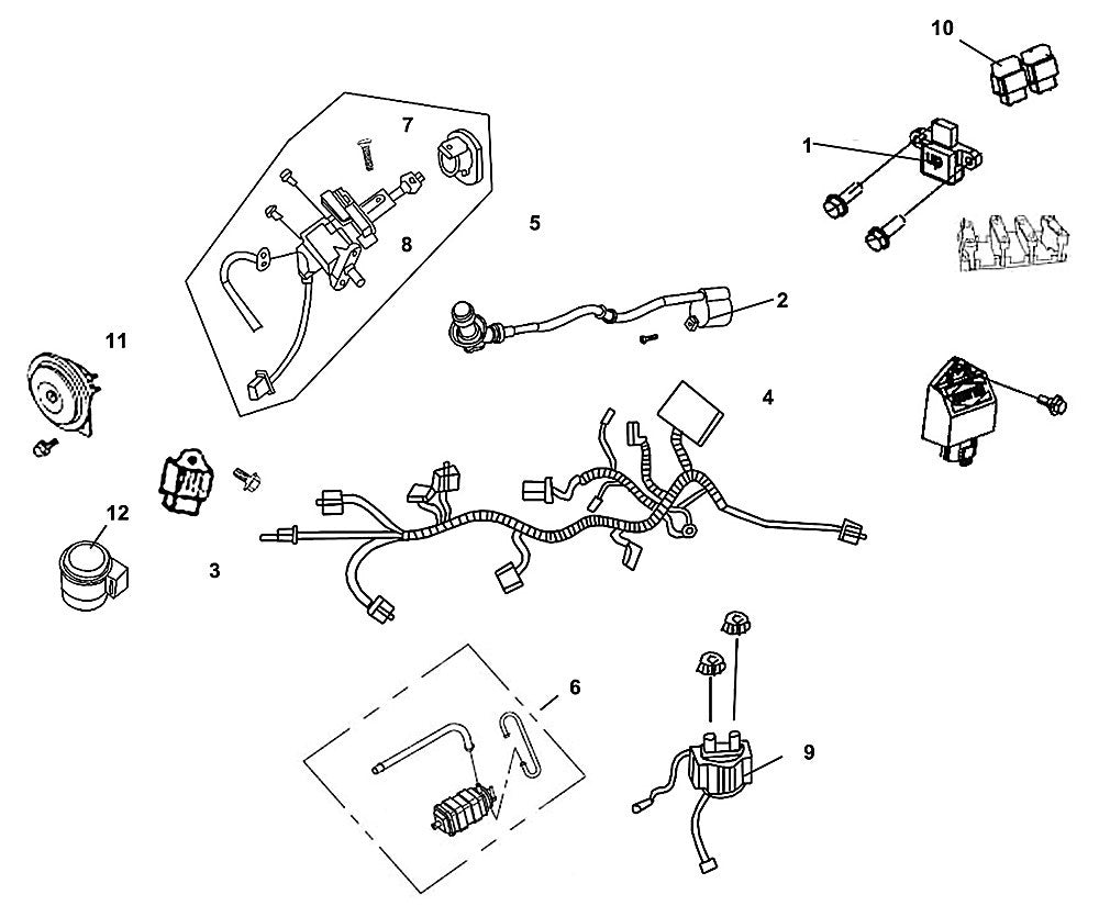 F-18 Wire Harness for Lance Cabo 200i Gas Scooter