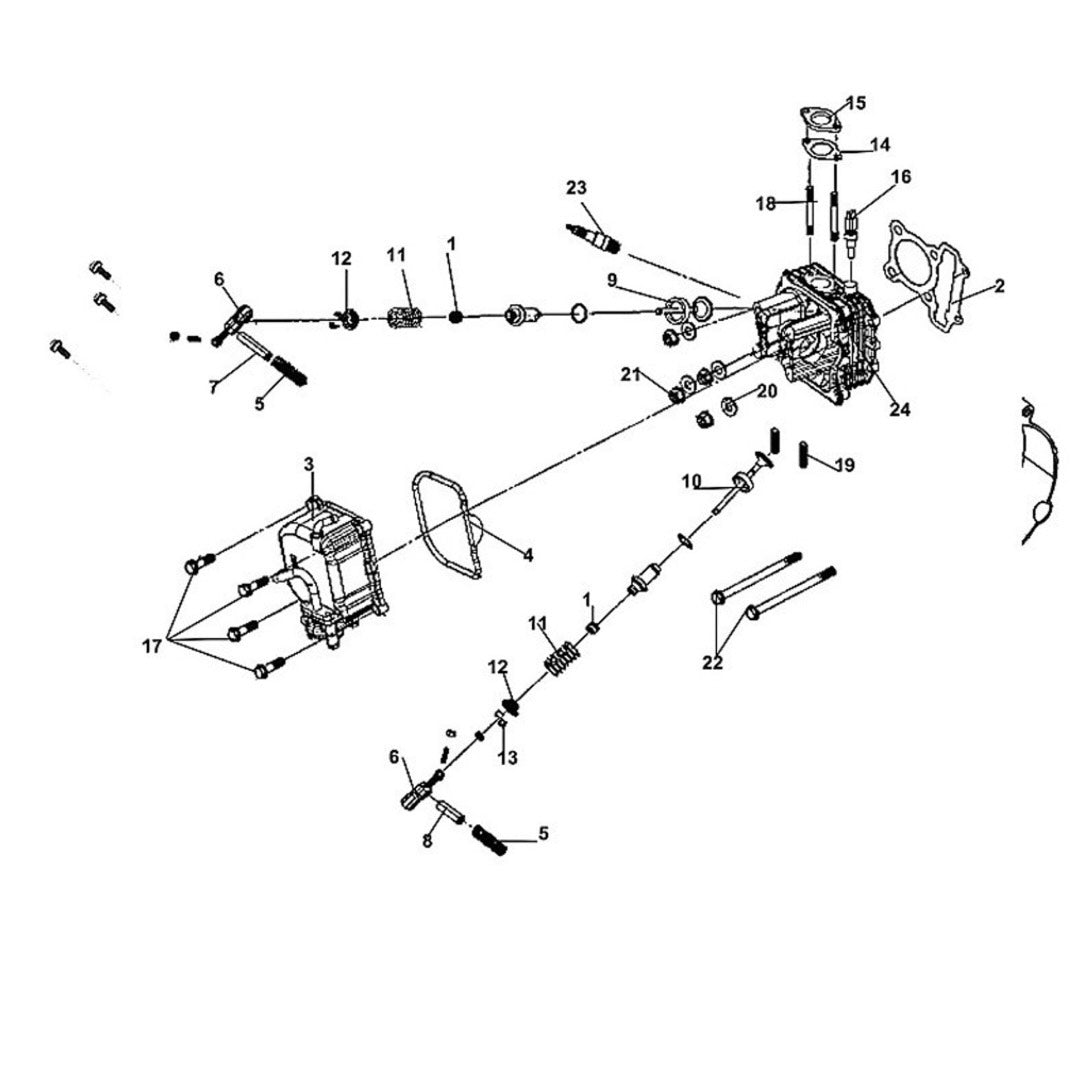 E 02 Cylinder Head - Lance Cabo 200i