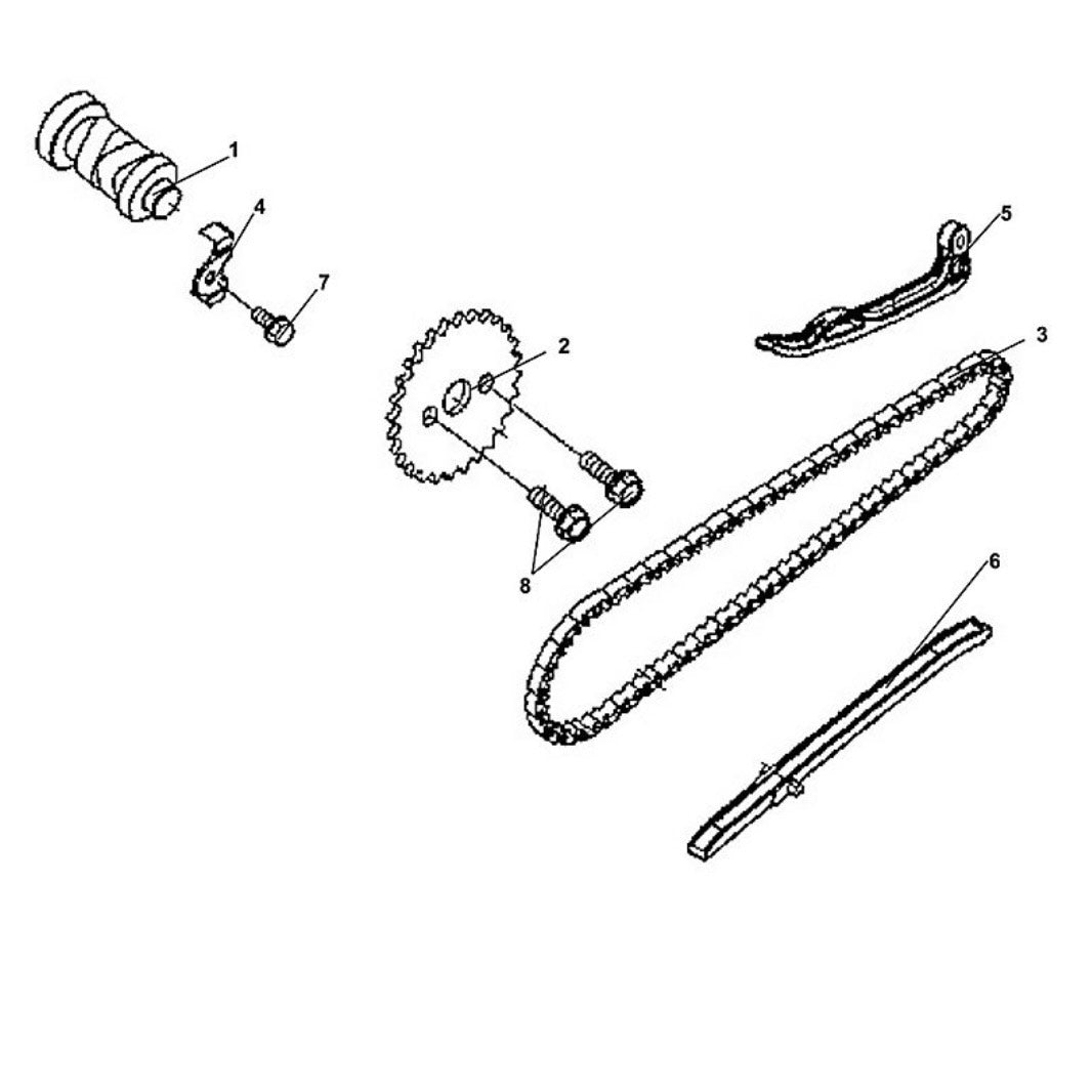 E 03 Cam Shaft and Cam Chain - Lance Cabo 200i