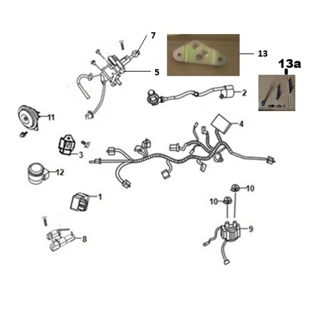 F 20 Wire Harness for Lance Cali Classic 125cc