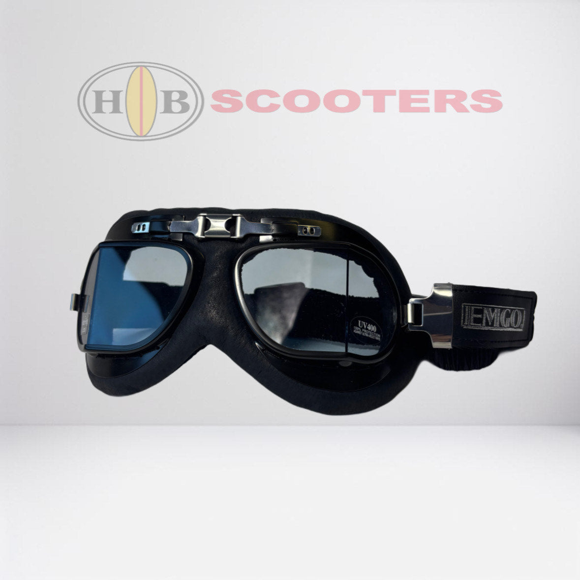 EMGO RED BARON ANTI FOG GOGGLE LEATHER