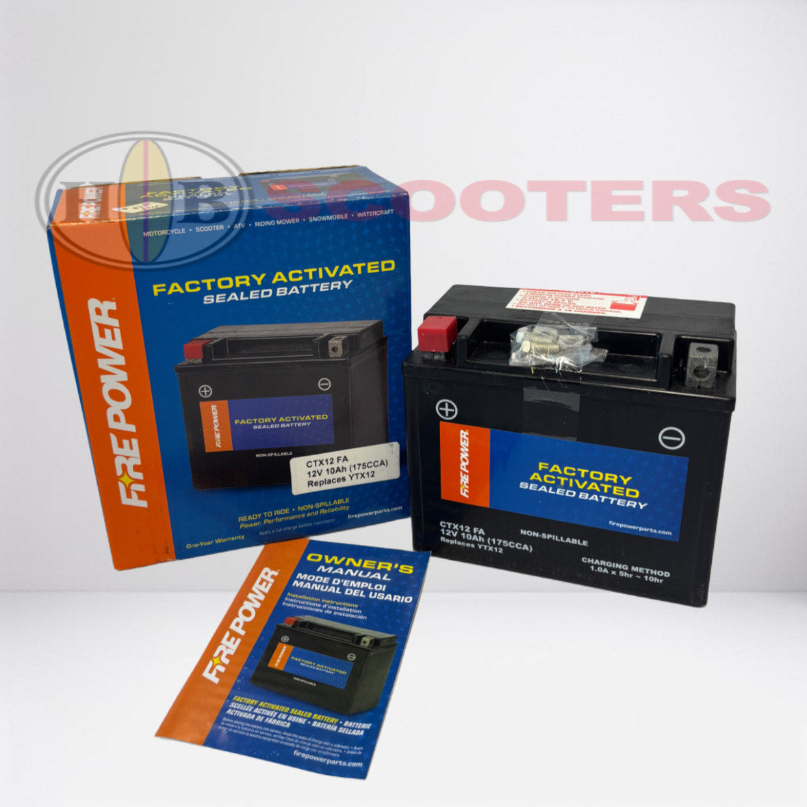 FIRE POWER BATTERY CTX12 SEALED FACTORY ACTIVATED