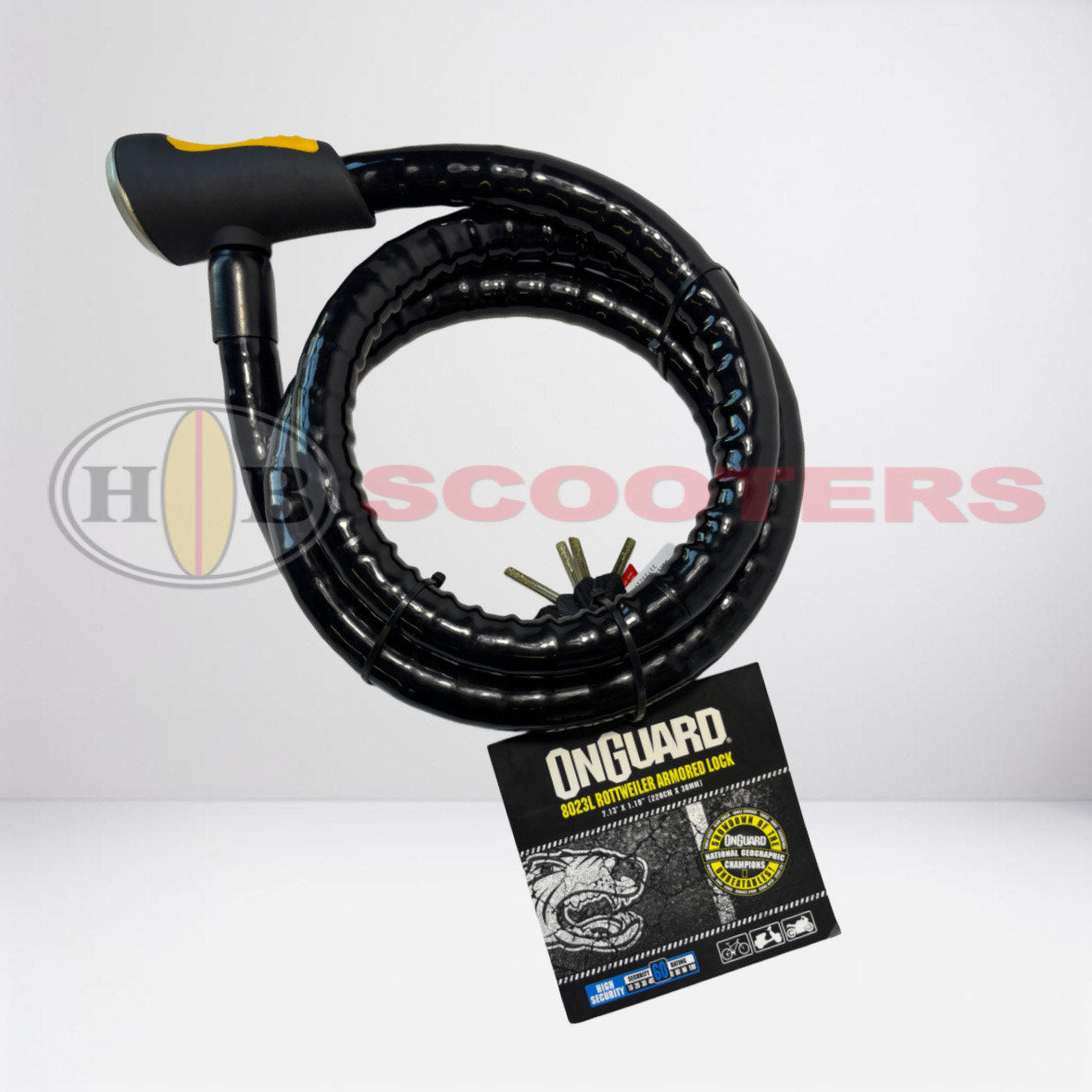 OnGuard Rothweiler Armored Cable Lock 7' 8023L
