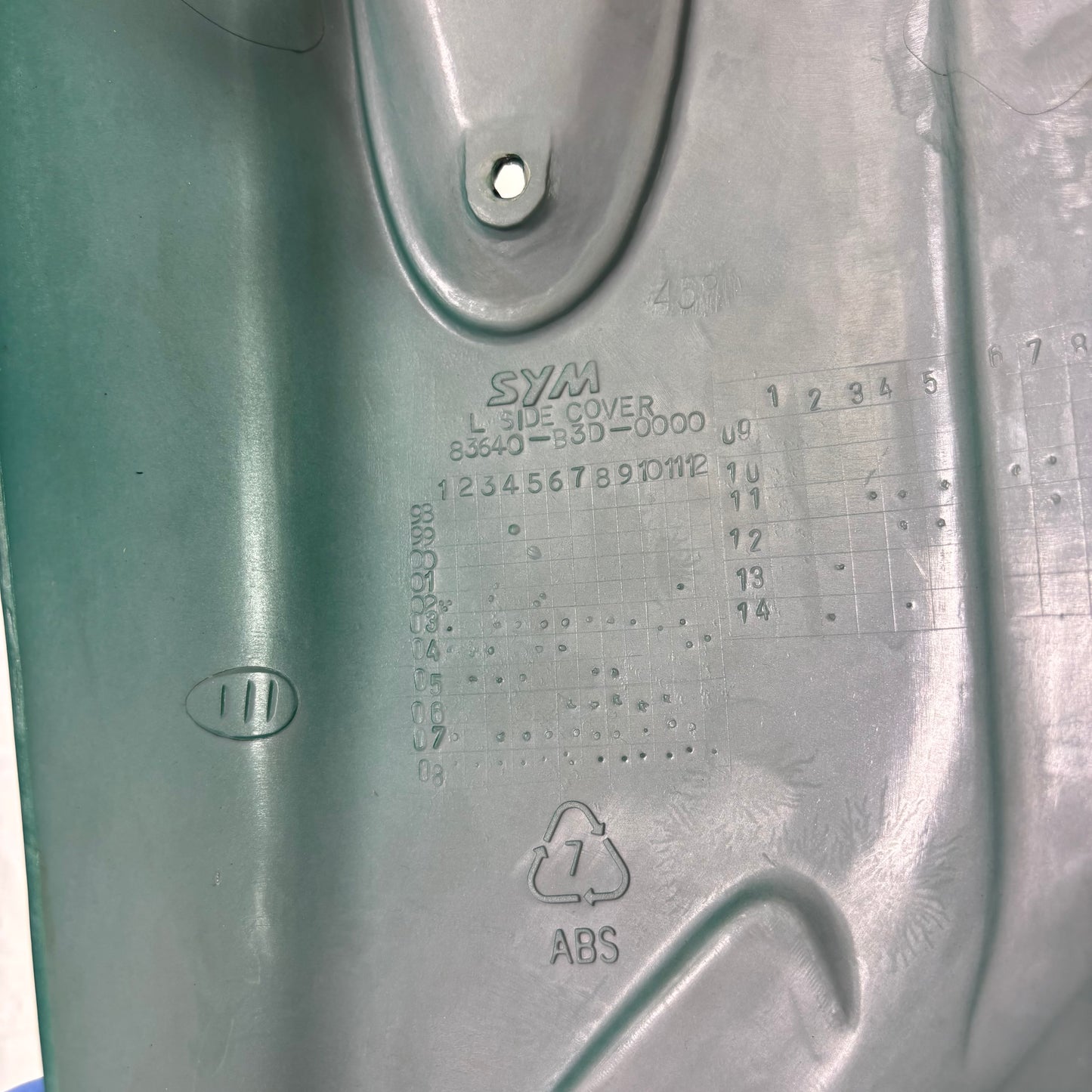 OEM Left Side Body Panel for SYM Wolf Classic 150cc Motorcycle, Green