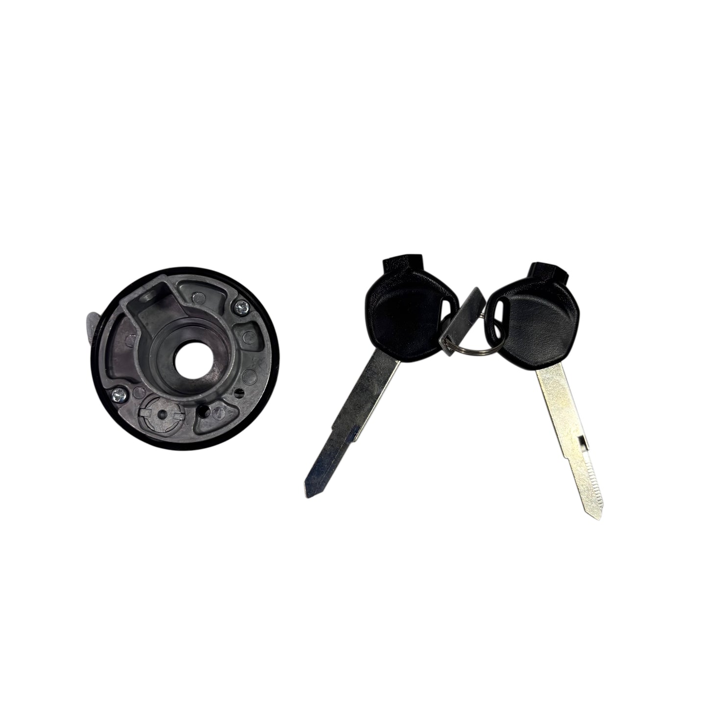 OEM SYM Mio 50 Scooter Key Blank Set w/ Two Keys, Cover Cap (2019+)