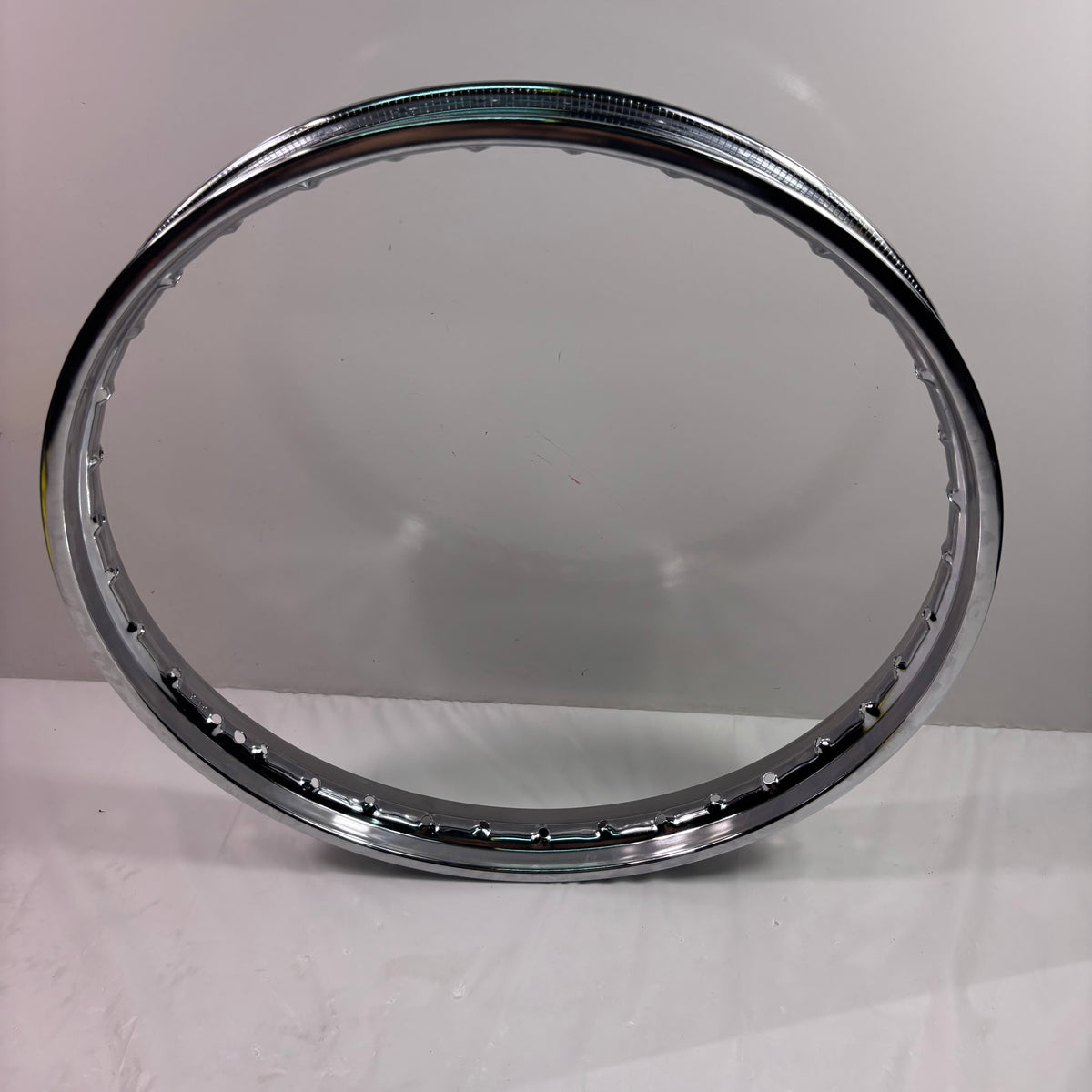 OEM SYM Wolf Classic 150 Motorcycle Front Wheel Rim 250x18 Chrome Original