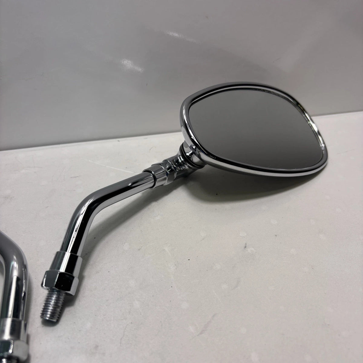 OEM Lance Cali Classic Left & Right Mirror Set, Chrome. Scooter 10mm Mirrors