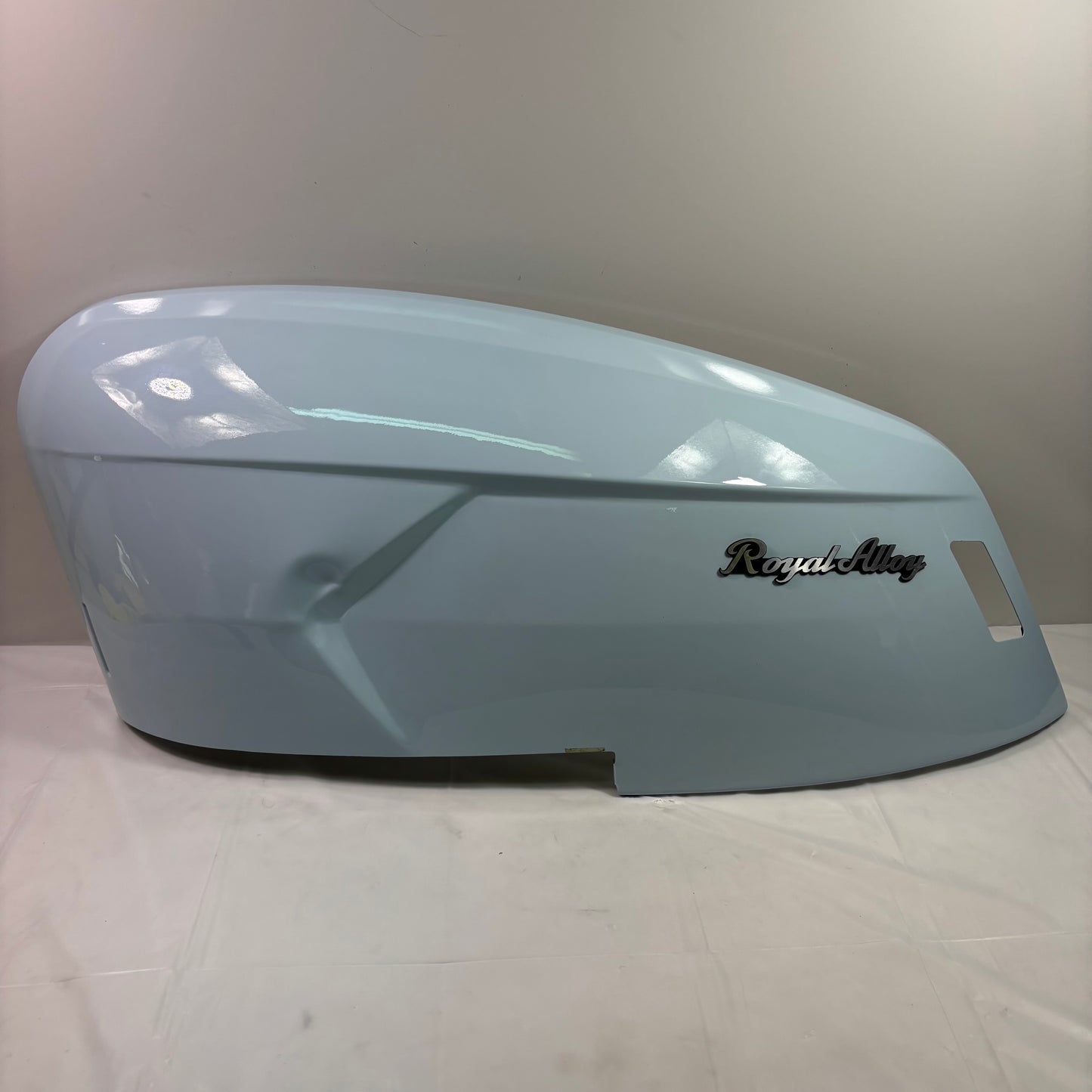 OEM Royal Alloy GT 150 Scooter Left Body Panel + Emblem. Ocean Blue (see desc)