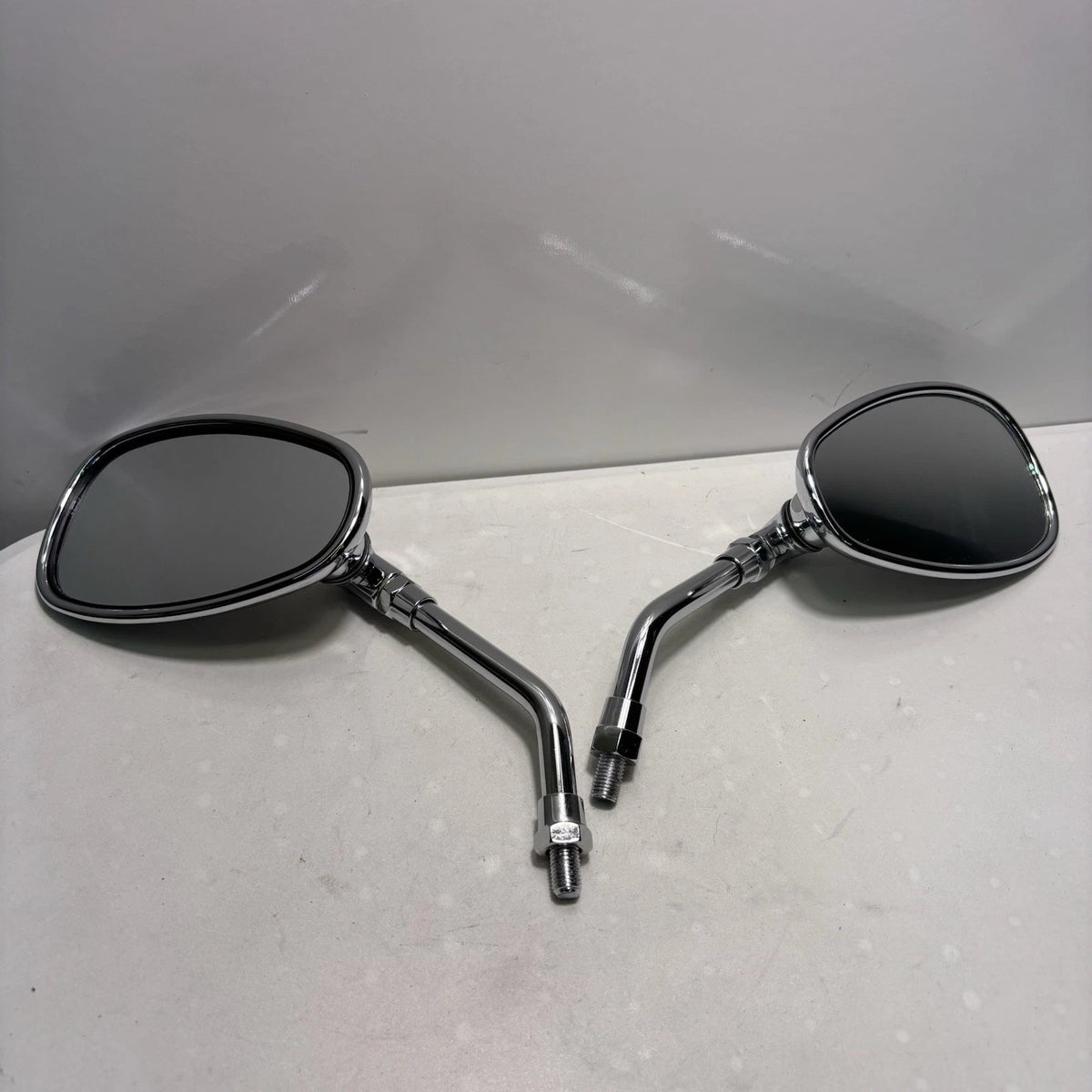 OEM Lance Cali Classic Left & Right Mirror Set, Chrome. Scooter 10mm Mirrors