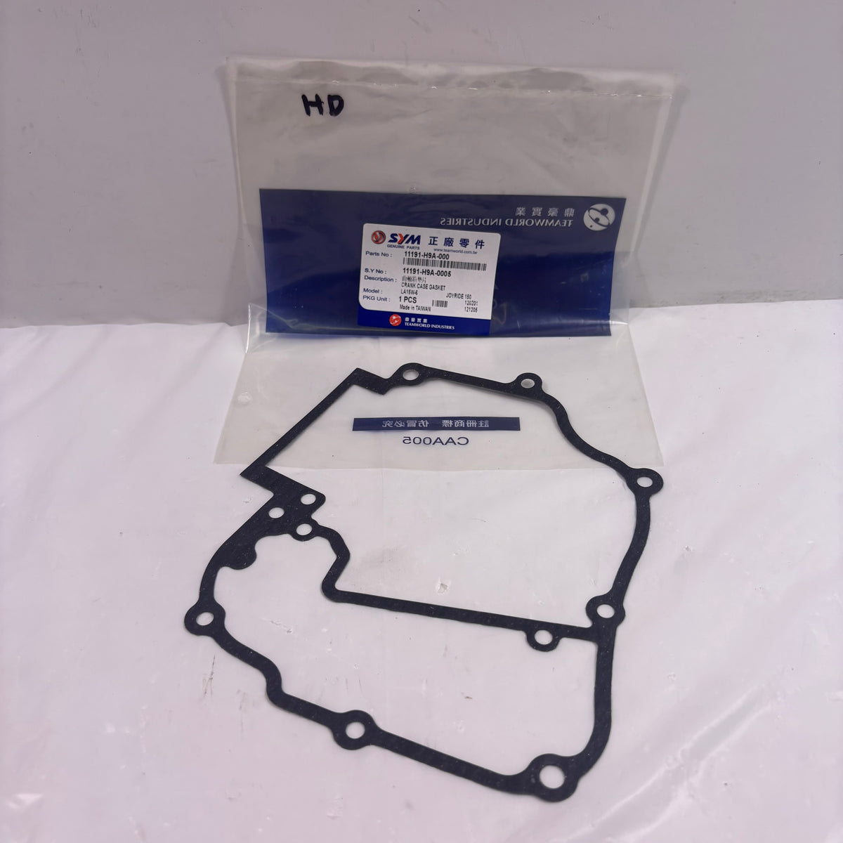 OEM SYM HD 200 Evo Gas Scooter Crank Case Gasket, Original 11191-H9A-000