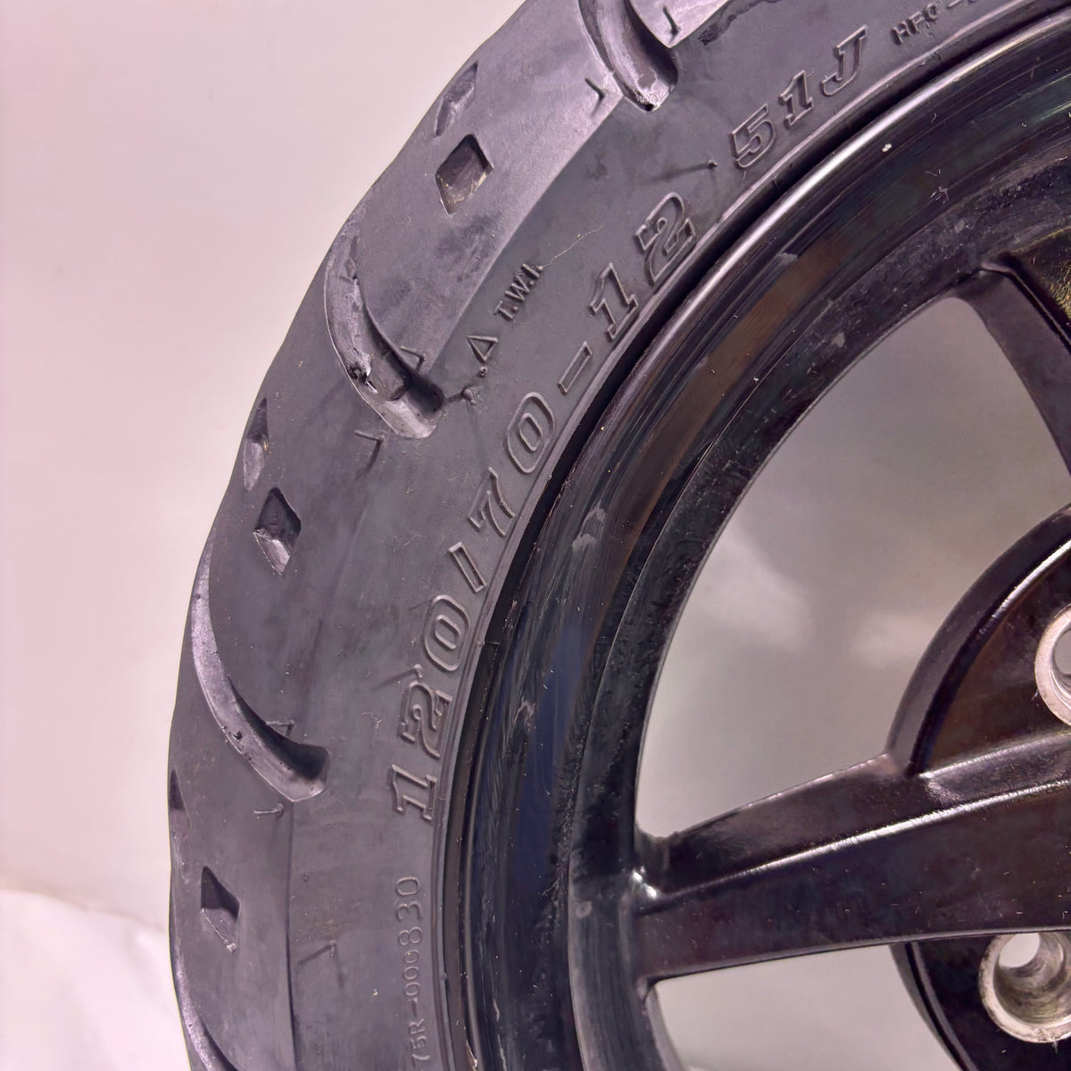 OEM Rear Wheel for Lance 200i Scooters. Cali, Havana, Cabo, PCH Original Black