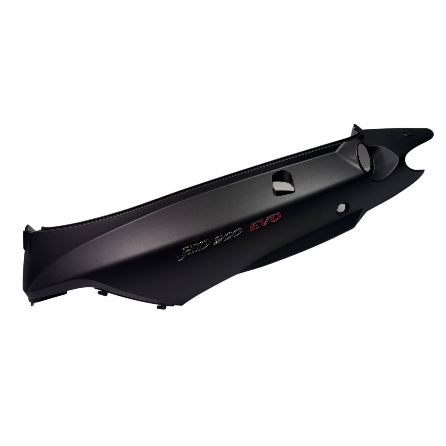 OEM SYM HD200 Evo Scooter Left Body Panel, Matte Black 8360G-HHR-000