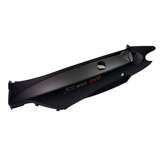 OEM SYM HD200 Evo Scooter Left Body Panel, Matte Black 8360G-HHR-000