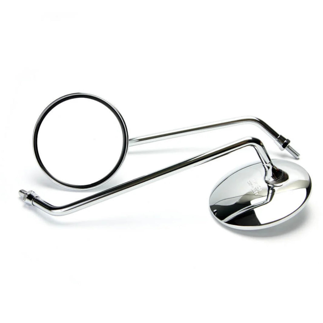 OEM Genuine Buddy Scooter Chrome Mirrors Set, Left & Right (Long)