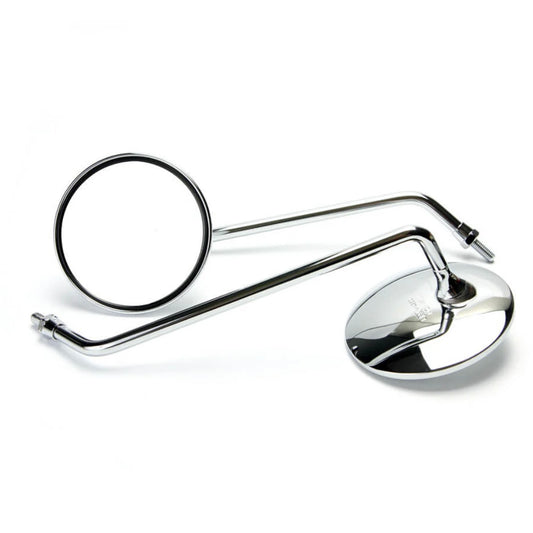 OEM Genuine Buddy Scooter Chrome Mirrors Set, Left & Right (Long)
