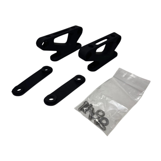 Royal Alloy Rear Rack Mounting Hardware Clamps, New OEM. GT150 & GP300S Gas Scooter