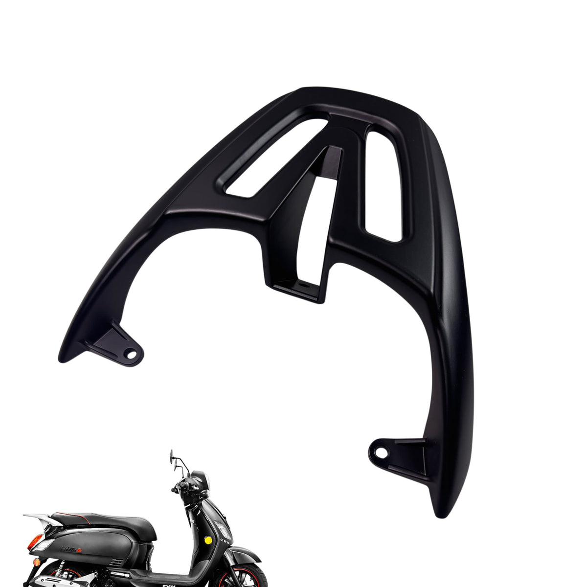 OEM SYM Fiddle III Scooter Rear Rack RR Carrier, Black. New