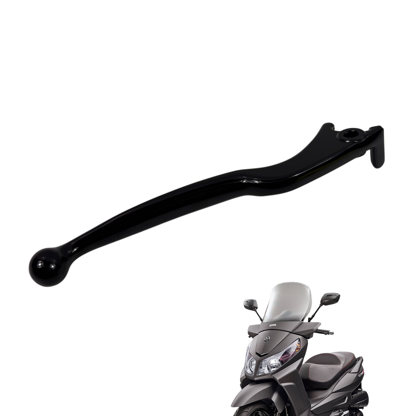 OEM SYM Citycom S 300i Right Brake Lever, Black