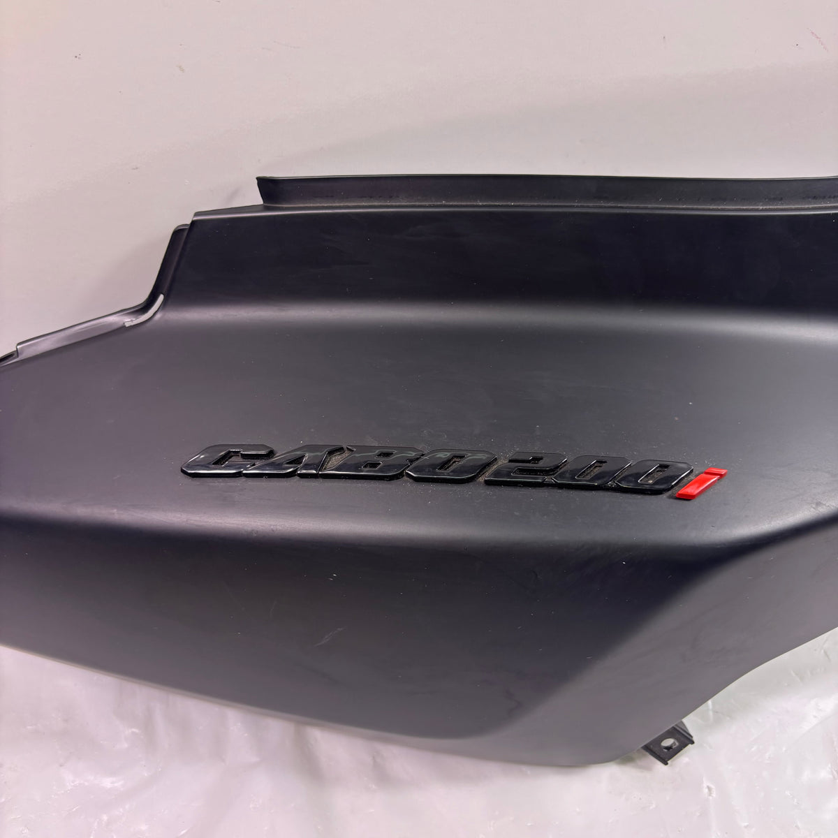 OEM Lance Cabo 200i Right Rear Body Side Panel, Matte Black w/ Emblem