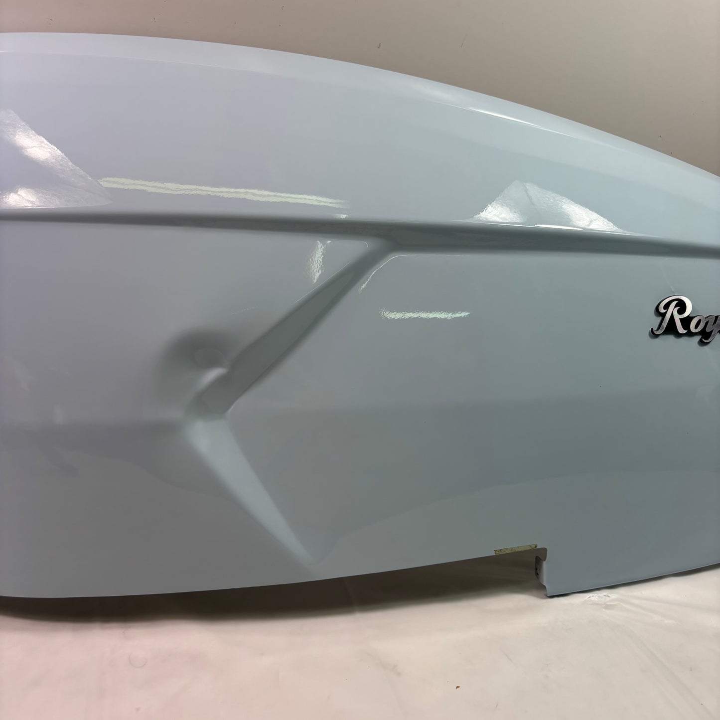 OEM Royal Alloy GT 150 Scooter Left Body Panel + Emblem. Ocean Blue (see desc)
