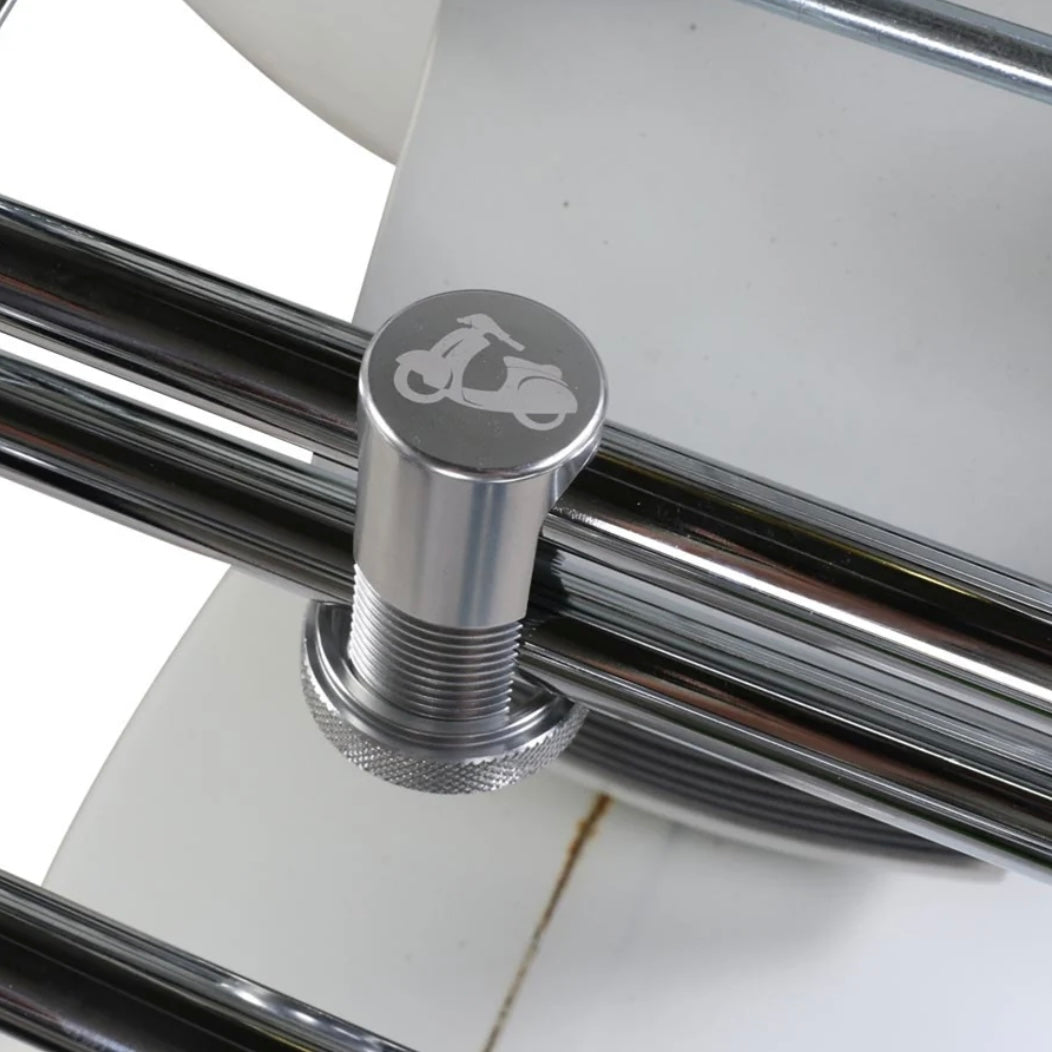 Prima Scooter Folding Rack Holder, Silver. Universal 20mm