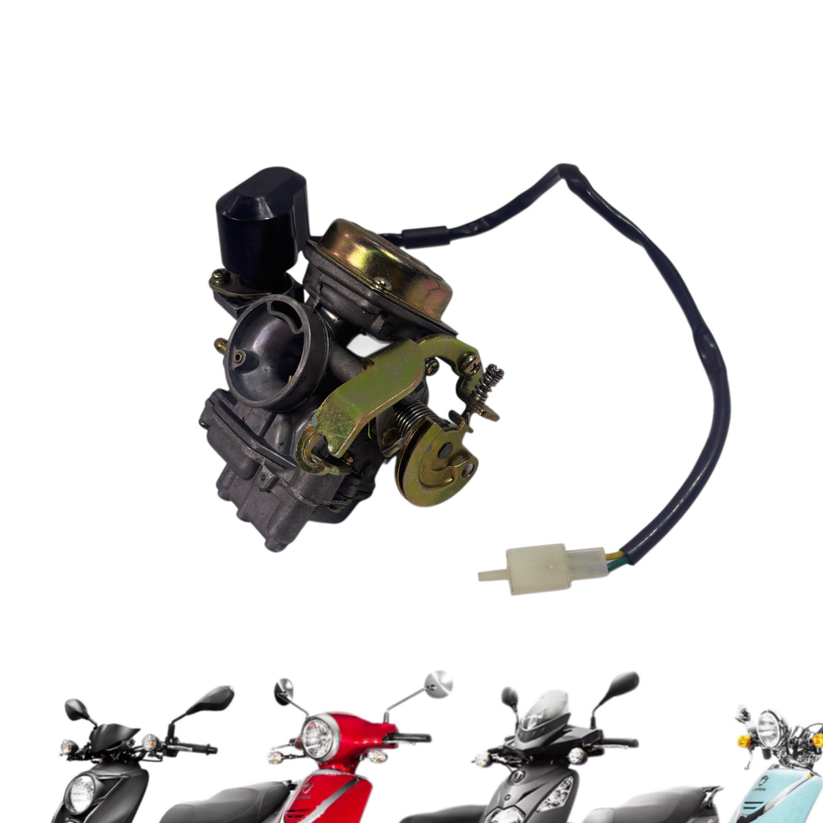OEM Lance 50cc Gas Scooter Carburetor Assembly, New. (Cali, Havana, Cabo, PCH, Soho)