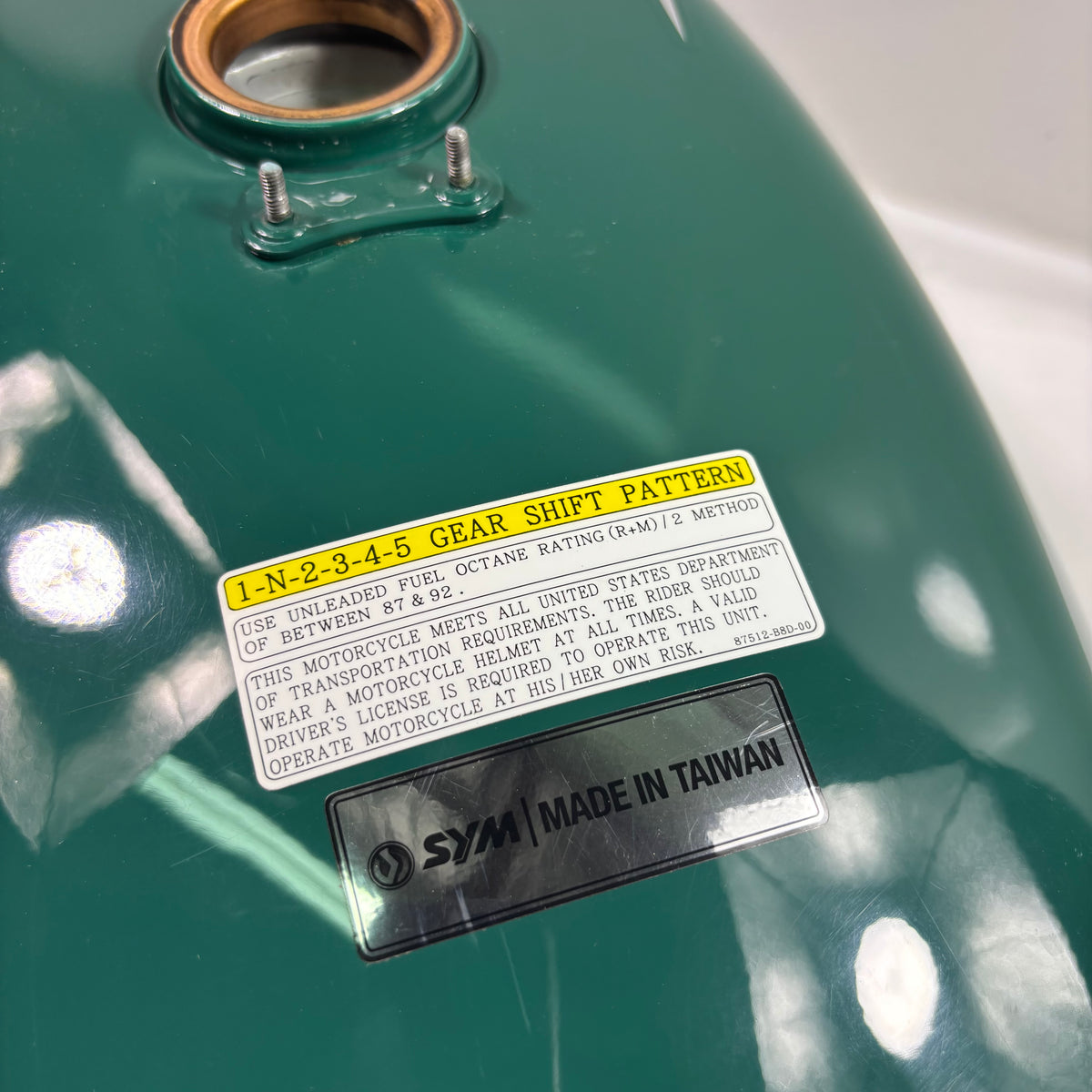 OEM SYM Wolf Classic 150 Gas Fuel Tank Assembly, Green Original. (NEW)