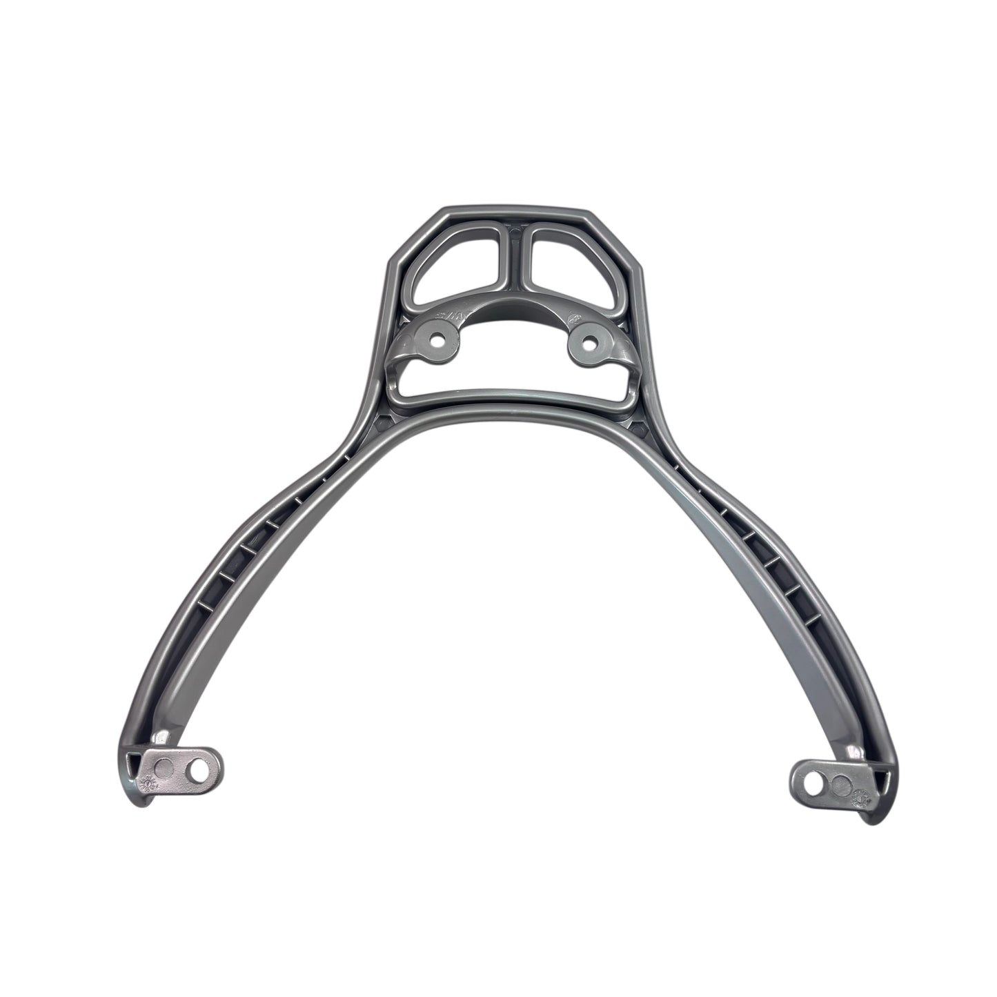 OEM SYM HD 200 Evo Rear Rack Carrier, New Silver Original 81200-HHA-000