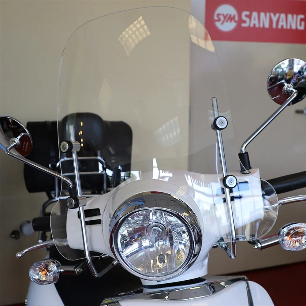 Prima Mid Clear Windshield - SYM Fiddle III & Lance Havana 50/125/150/200i Gas Scooter