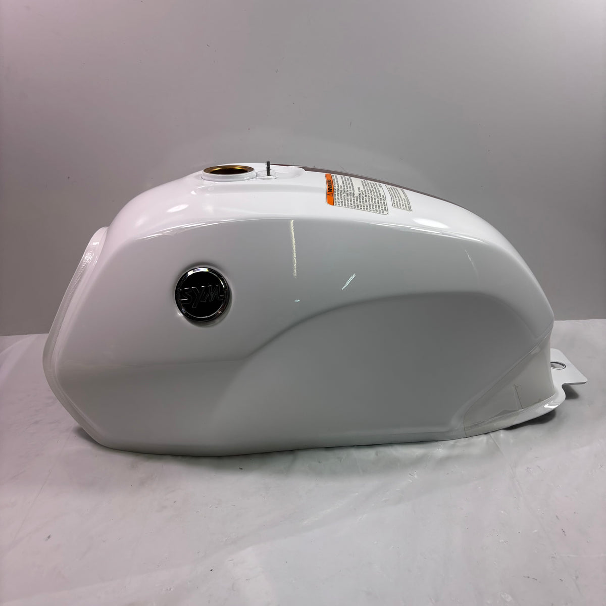 OEM SYM Wolf CR 300i Motorcycle Gas Fuel Tank, White Original 1751G-BD8-000