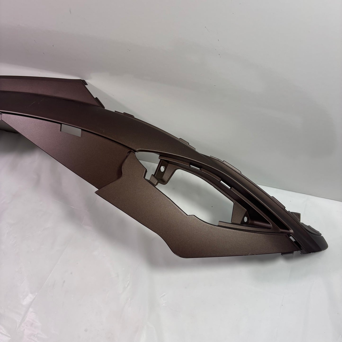 OEM SYM Fiddle III Scooter Left Upper Body Side Panel, Matte Hot Chocolate