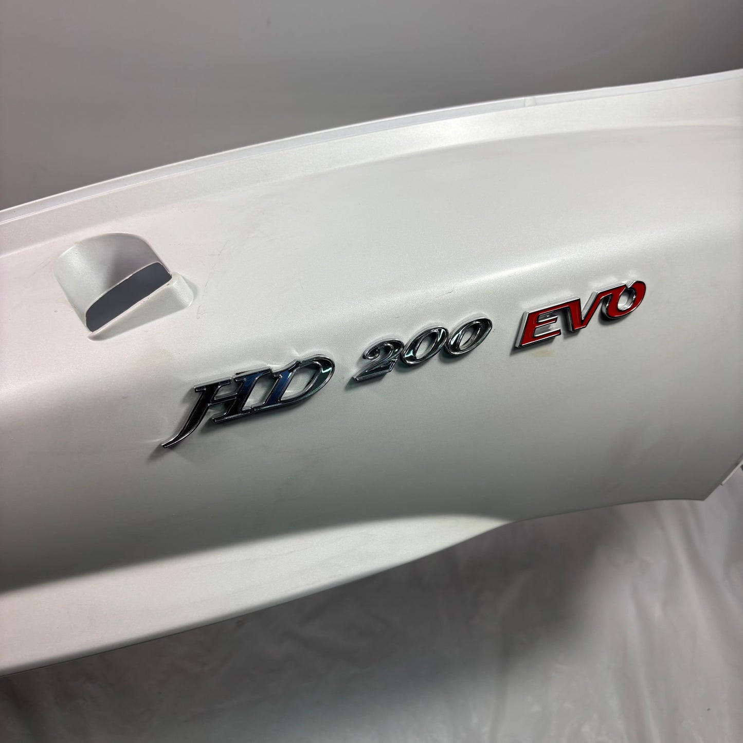 OEM SYM HD200 Evo Scooter Left & Right Body Panel Shell, Tail Light. White