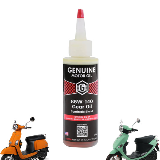 Genuine Gear Oil 85W-140 Replacement Bottle (115 ml) Synthetic Blend (Buddy, Buddy Kick, etc)