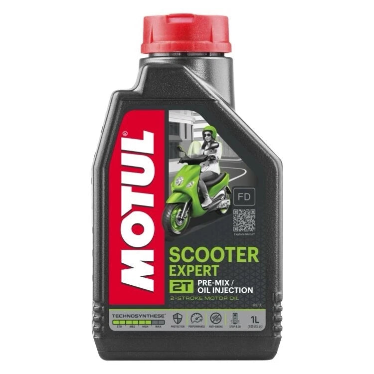 Motul Scooter Expert 2T Semi-Synthetic, One Liter