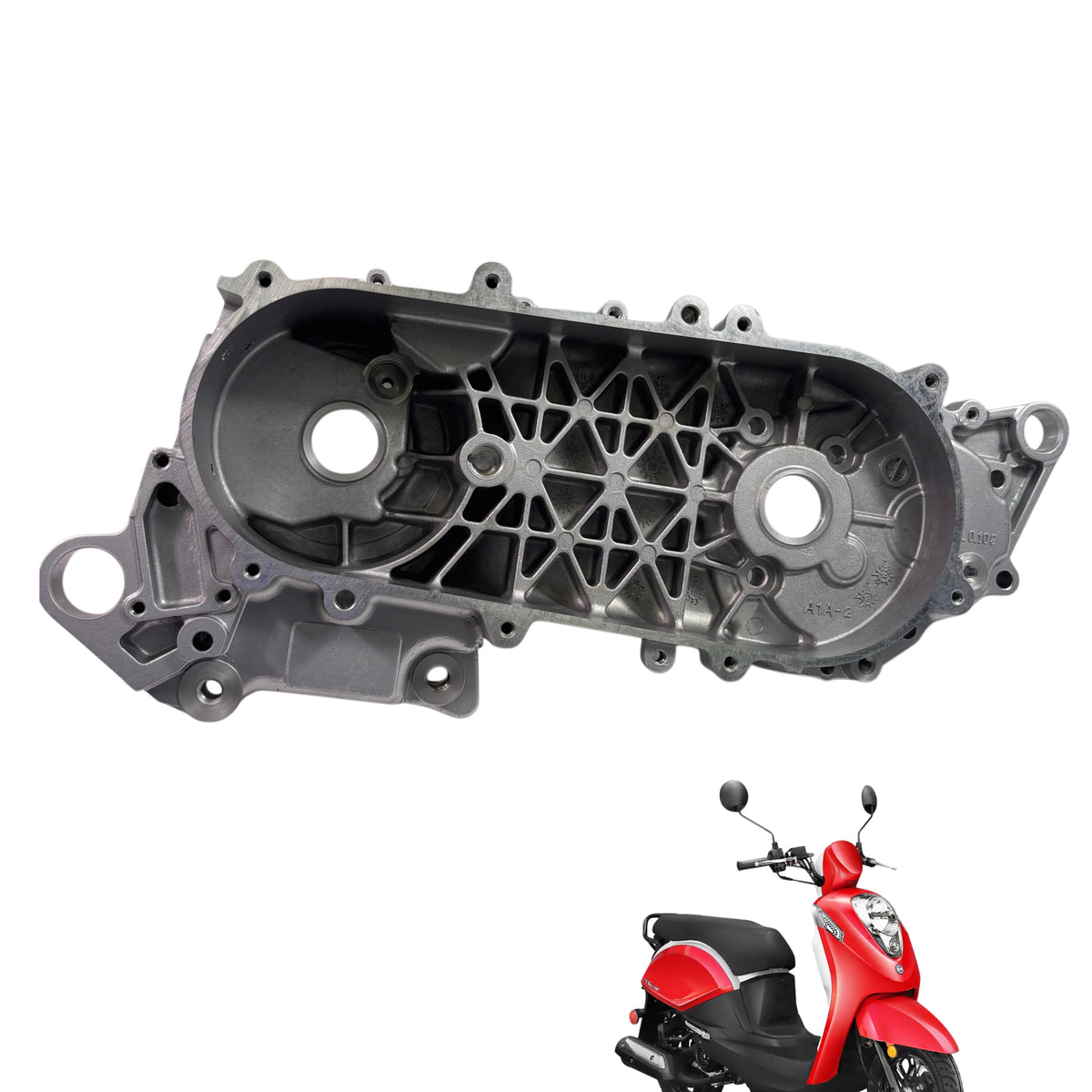 OEM SYM Mio 50 Scooter Left Crank Case Comp, 11200-A7C-000 (2006-2017)