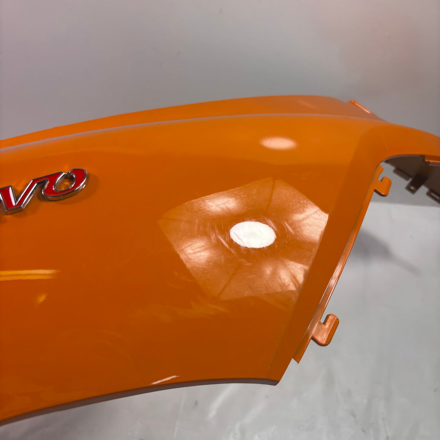 OEM SYM HD200 Evo Scooter Right Body Panel w/ Emblem, Orange. 8350G-HHR-000