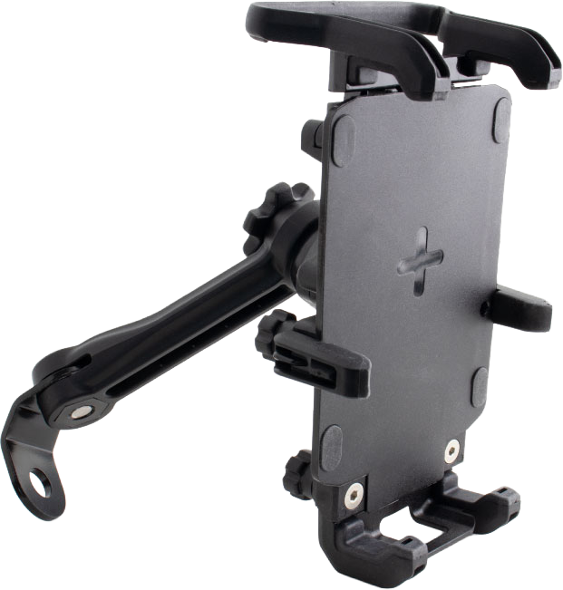 KOSO ARMOR CHARGER PHONE MOUNT W/VISOR BLACK