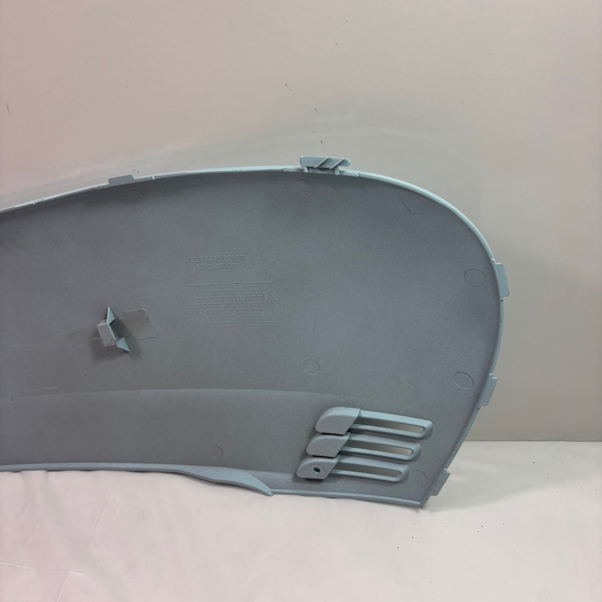 OEM SYM Fiddle III 200i Gas Scooter Left Side Body Panel w/ Emblem. Sky Blue 83600-XFA-000
