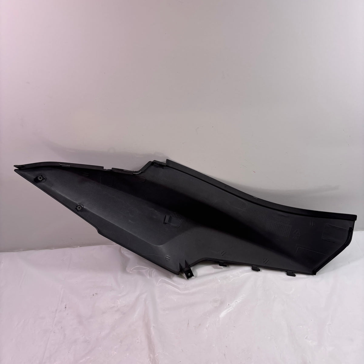 OEM Lance Cabo 200i Left Rear Body Panel / Side Cover w/ Emblem. Matte Black